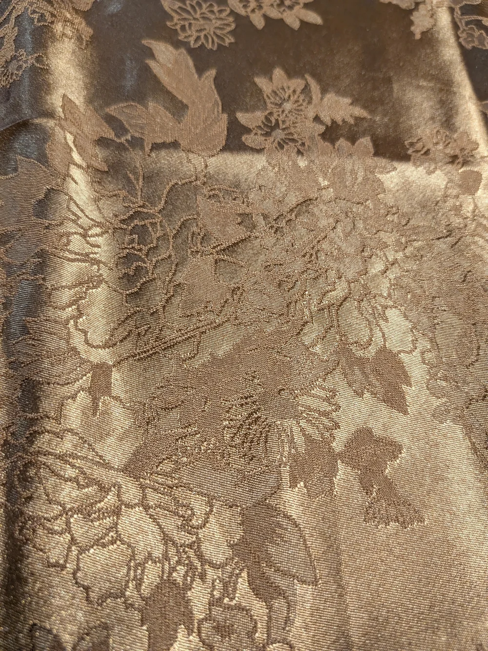 Altar'd State Copper Floral Jacquard A-Line Skirt - Picture 8 of 8